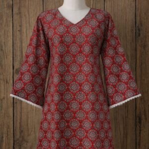 Anvera Ruby Medallion Short Kurti