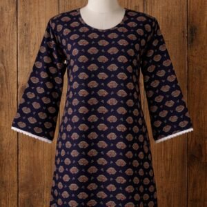 Anvera Blue Paisley Charm Short Kurti